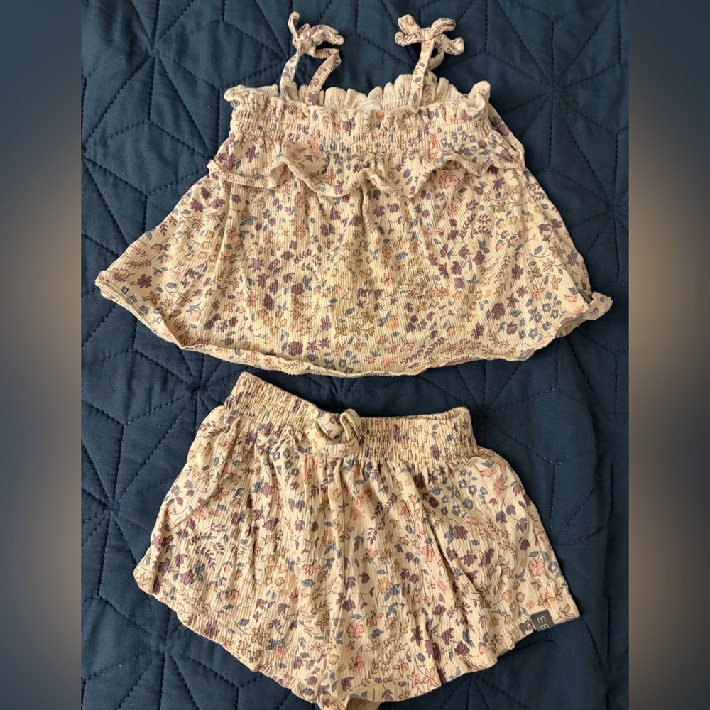 Toddler girl floral set